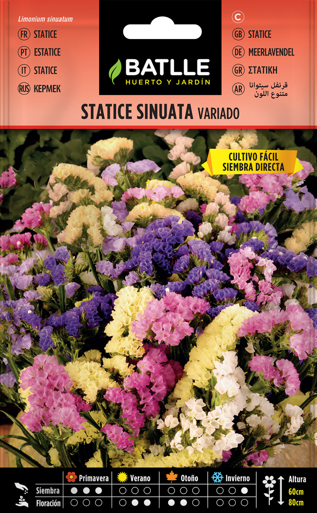 Statice Sinuata Variado - Semillas - Fitopal